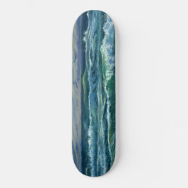 Tumultuous Waves: Skateboard Deck