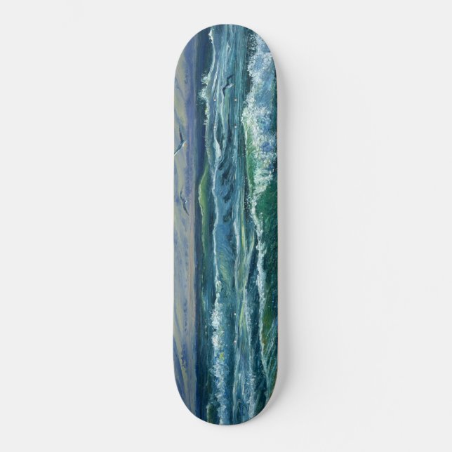 Tumultuous Waves: Skateboard Deck (Vorderseite)