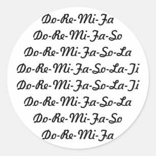 Tun-Re--MI-Fa-So-La-Ti Aufkleber