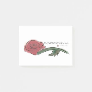 Tun Sie alles in der Liebe Bibel Verse und Rose Post-it Klebezettel