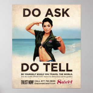 Tun Sie Ask sagen Poster