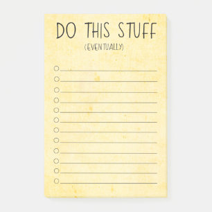 Tun Sie das irgendwann Post-it Klebezettel
