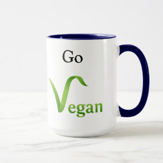 Tun Sie das Richtige! Gehen Wecker-Tasse vegane Tasse