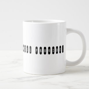 Tun Sie die Arbeit, wird Gott geben. Jumbo-Tasse