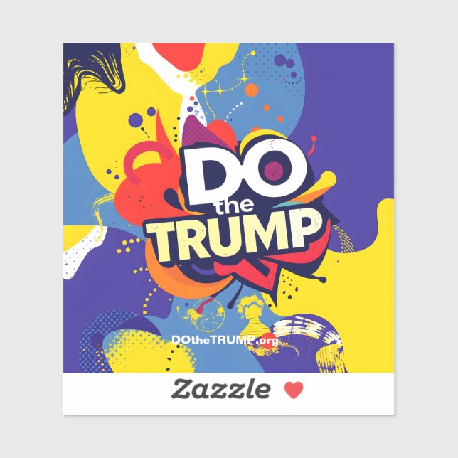 TUN Sie die TRUMP Vibrant Vinyl Window Sticker (Blatt)