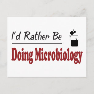 Tun Sie eher Mikrobiologie Postkarte