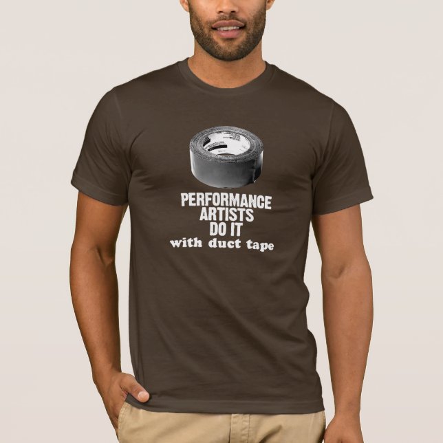 Tun Sie es mit Rohr-Band-Brown-T - Shirt (Vorderseite)
