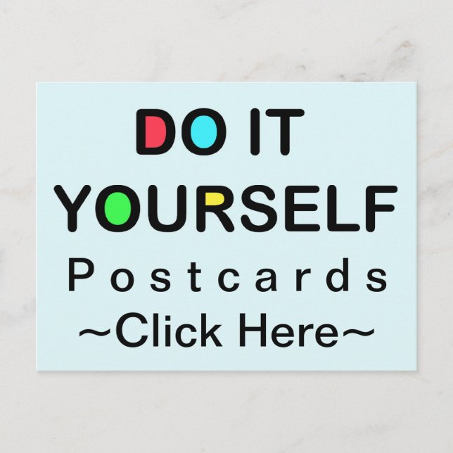 TUN SIE ES SELBST ~ Postkarte (Vorderseite)