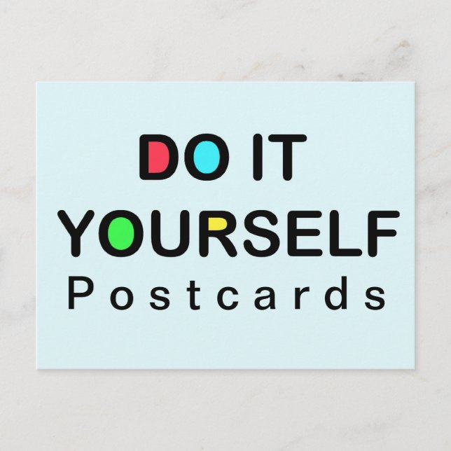 TUN SIE ES SELBST ~ Postkarte / Einladungen / UAWG (Vorderseite)