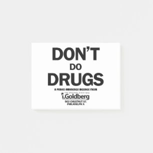 Tun Sie keine Drogen wie im Bernard-Sommer Post-it Klebezettel