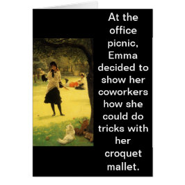 Tun Sie Krokett-Tricks nicht an den Büro-Partys