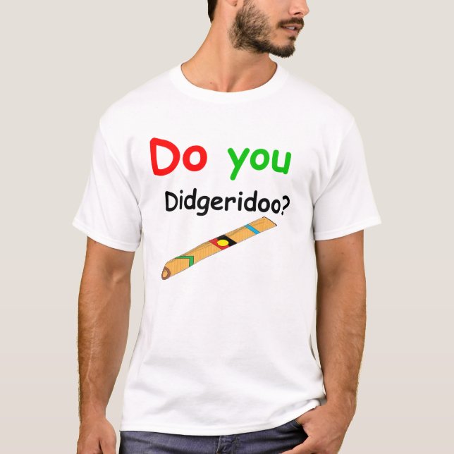 Tun Sie Sie didgeridoo grüne Farbe T-Shirt (Vorderseite)
