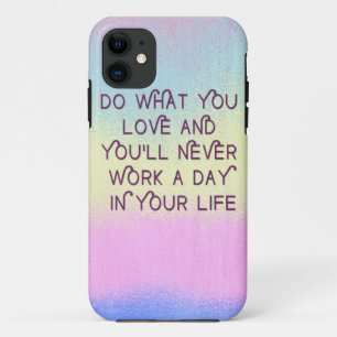 Tun Sie, was Sie Liebe-motivierend Zitat-Hüllen Case-Mate iPhone Hülle