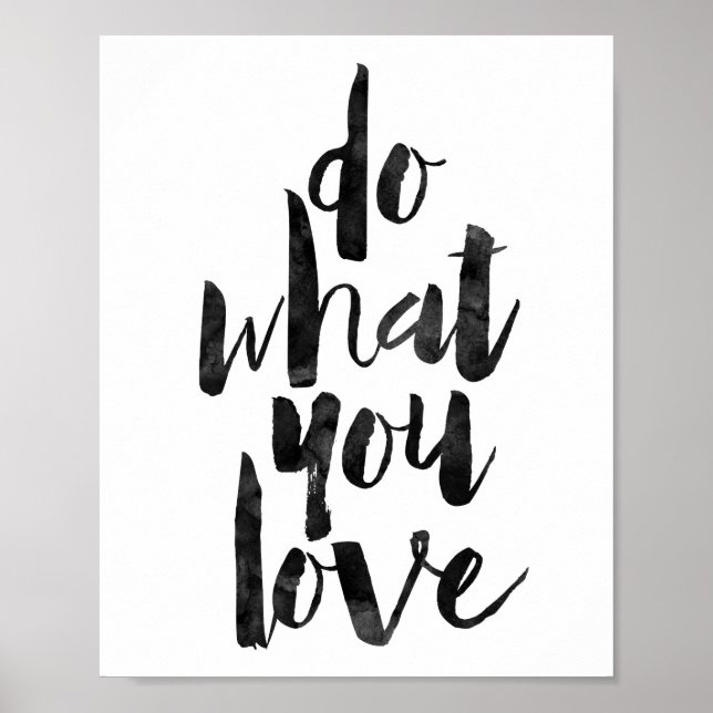 Tun Sie, was Sie Liebe Poster (Vorne)