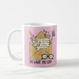 Tun Sie, was Sie Liebe Wildblumen Schmetterlinge B Kaffeetasse