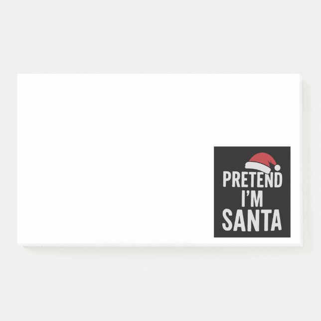 Tun wir so, als wäre ich der Weihnachtsmann - Lust Post-it Klebezettel (Vorderseite)