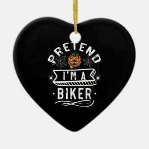 Tun wir so, als wäre ich ein Biker lustiges Hallow Keramik Ornament