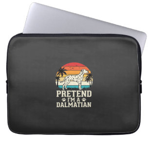 Tun wir so, als wäre ich ein Dalmatiner Retro-Hund Laptopschutzhülle