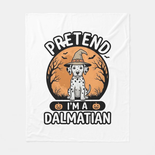 Tun wir so, als wäre ich ein dalmatinischer Hallow Fleecedecke (Vorderseite)