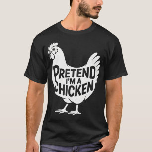 Tun wir so, als wäre ich ein faules Halloween-Kost T-Shirt
