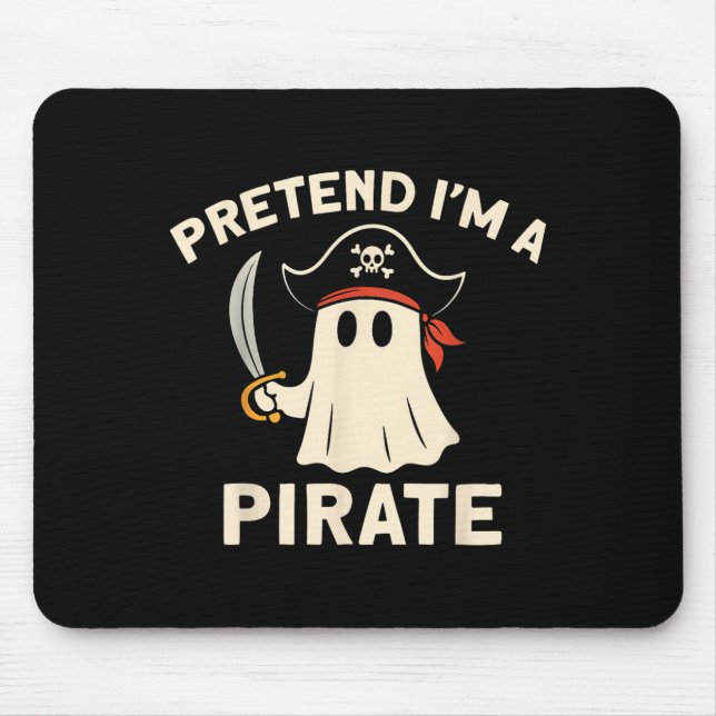Tun wir so, als wäre ich ein lustiges Halloween-Ge Mousepad (Vorne)