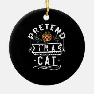 Tun wir so, als wäre ich ein lustiges Halloween-Ko Keramik Ornament