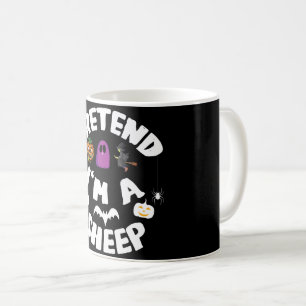 Tun wir so, als wäre ich ein Schaf Lustiges Hallow Kaffeetasse