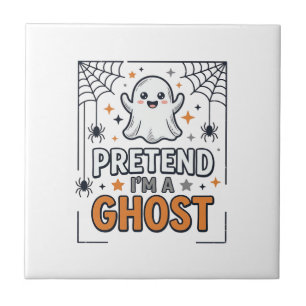 Tun wir so als wäre ich ein süßer Halloween-Geist Fliese