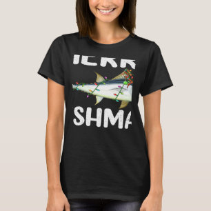 Tuna Fish Xmas Lights Reindeer Hat Thunfisch Chris T-Shirt