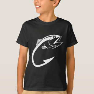 Tuna-Haken Minimal Fischer Angeliebhaber T-Shirt
