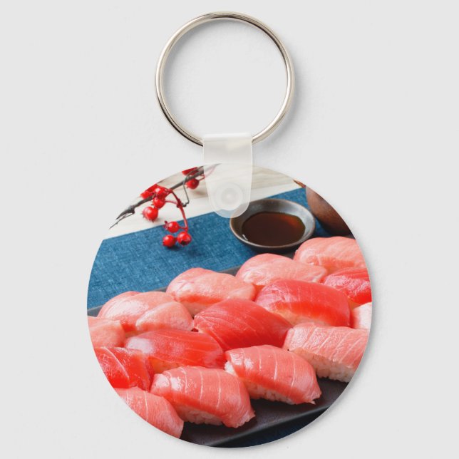"Tuna Lover's Sushi Keychain – Taste of Japan" Schlüsselanhänger (Vorderseite)