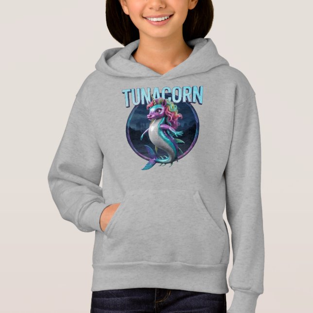 Tunacorn Fotografischer Combo Kreatur Witzig Hoodie (Vorderseite)