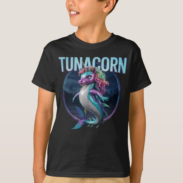 Tunacorn Fotografischer Combo Kreatur Witzig T-Shirt (Vorderseite)