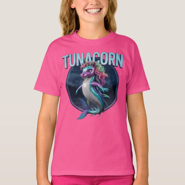 Tunacorn Fotografischer Combo Kreatur Witzig T-Shirt (Vorderseite)