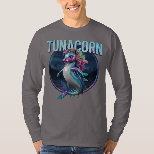 Tunacorn Fotografischer Combo Kreatur Witzig T-Shirt (Vorderseite)