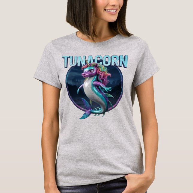 Tunacorn Fotografischer Combo Kreatur Witzig T-Shirt (Vorderseite)