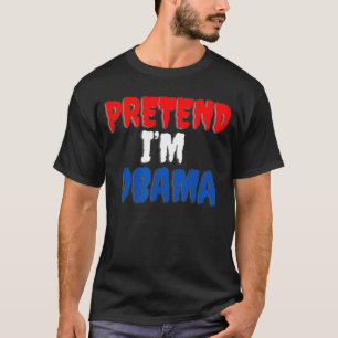 Tünche Ich bin Obama Halloween-Kostüm T-Shirt