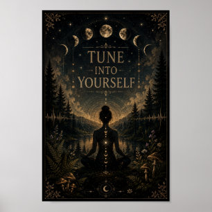 Tune Dich in Dich Selbst Poster   Himmlische Medit