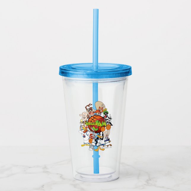 TUNE SQUAD™ Group SPACE JAM™ Logo Acryltrinkbecher (Vorderseite)