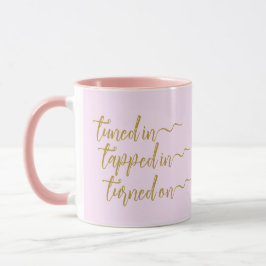 Tuned In LoA Calligraphie Pink Mug