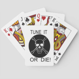 Tunen Sie es oder Die Sie den Kreisschädel Spielkarten