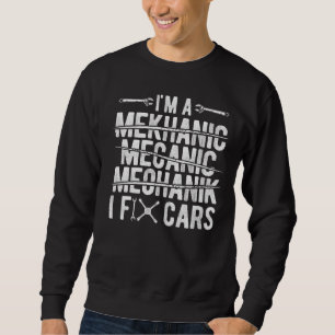 Tuner Auto Liebhaber Reparatur Mechaniker Werkzeug Sweatshirt