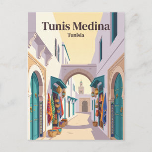 Tunes Medina Tunesien Postkarte