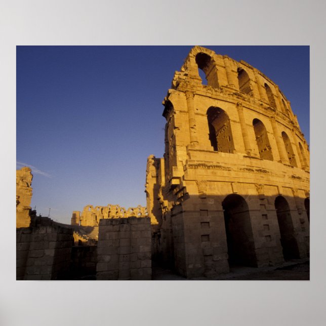 Tunesien, El Jem. Ruinen eines römischen Poster (Vorne)