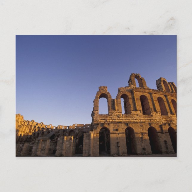 Tunesien, El Jem. Ruinen eines Römischen Reiches 2 Postkarte (Vorderseite)