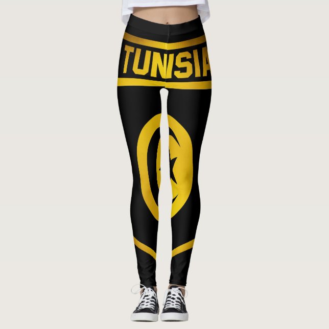 Tunesien-Emblem Leggings (Vorderseite)