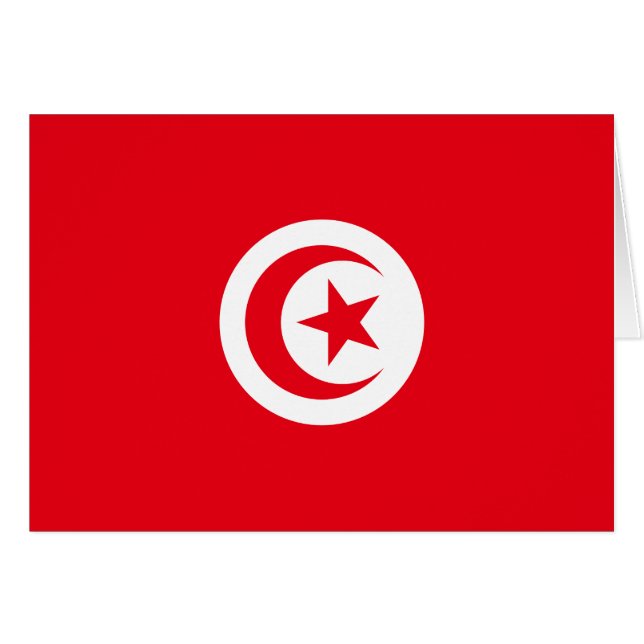 Tunesien-Flagge (Vorderseite (Horizontal))