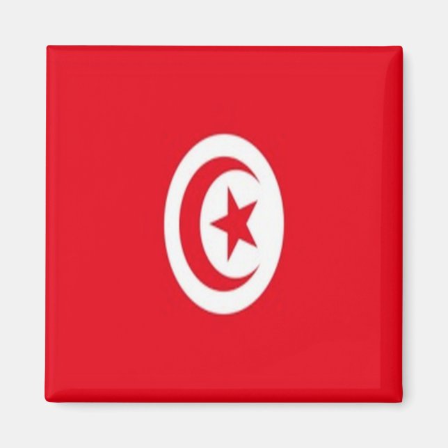 TUNESIEN, Flagge, Afrika, Kühlschrank Magnet (Vorne)