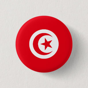Tunesien-Flagge Button
