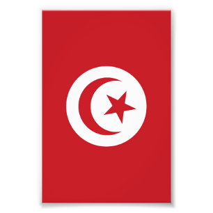 Tunesien-Flagge Fotodruck